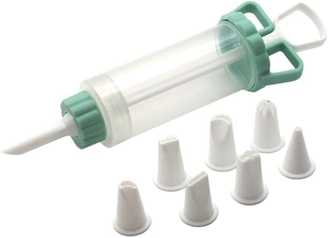 1 Set Plastic Cupcake Filling Injector 8 Pcs Nozzles Cookie Cream Piping Syringe Kit Cream Flower Mouth Squirt Gun for Baking Cake Decorating Tool image number 1