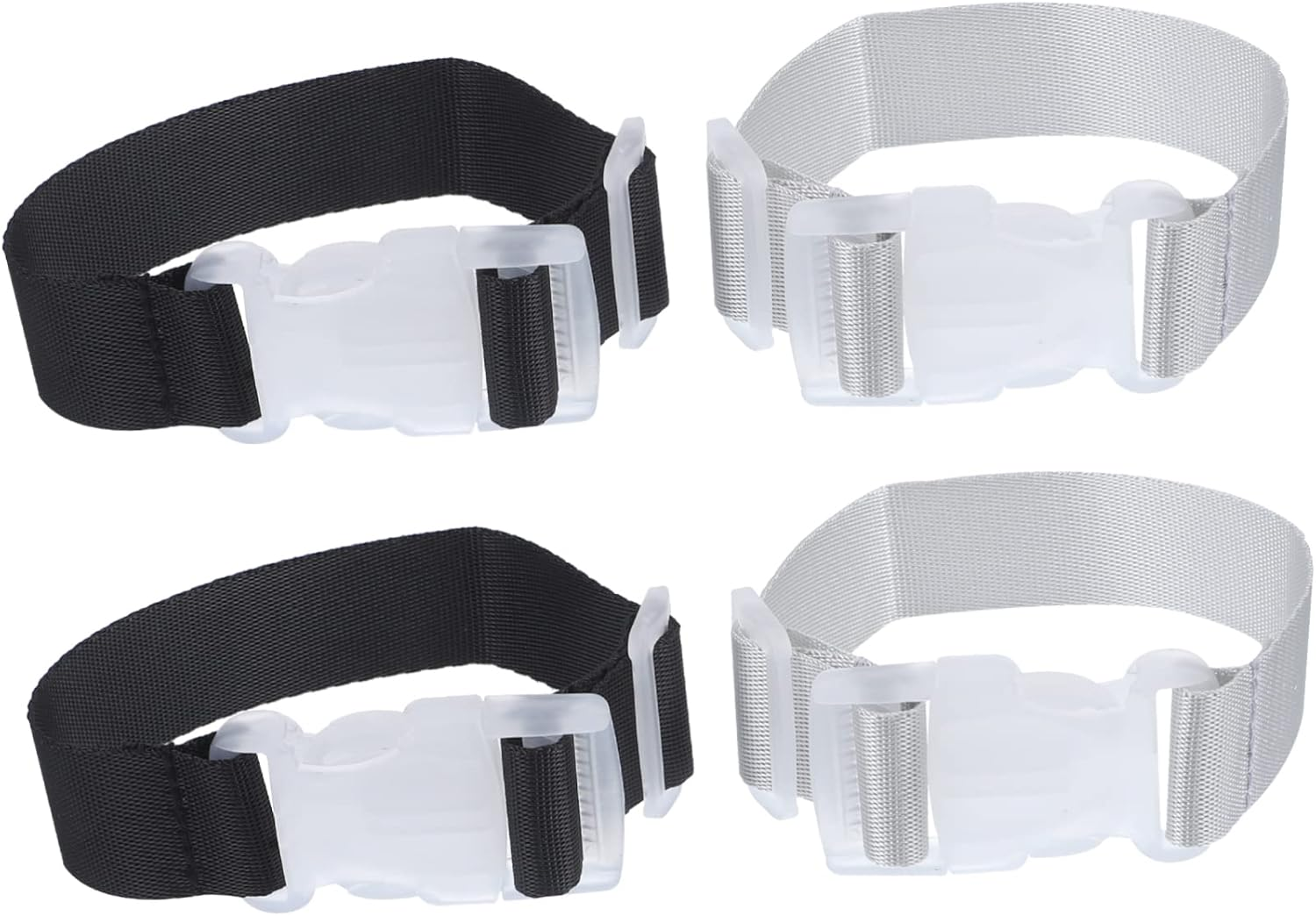 GAROZATION 4Pcs Luggage Straps Suitcase Buckle Straps Heavy Duty for Travel Hiking Camping image number 6