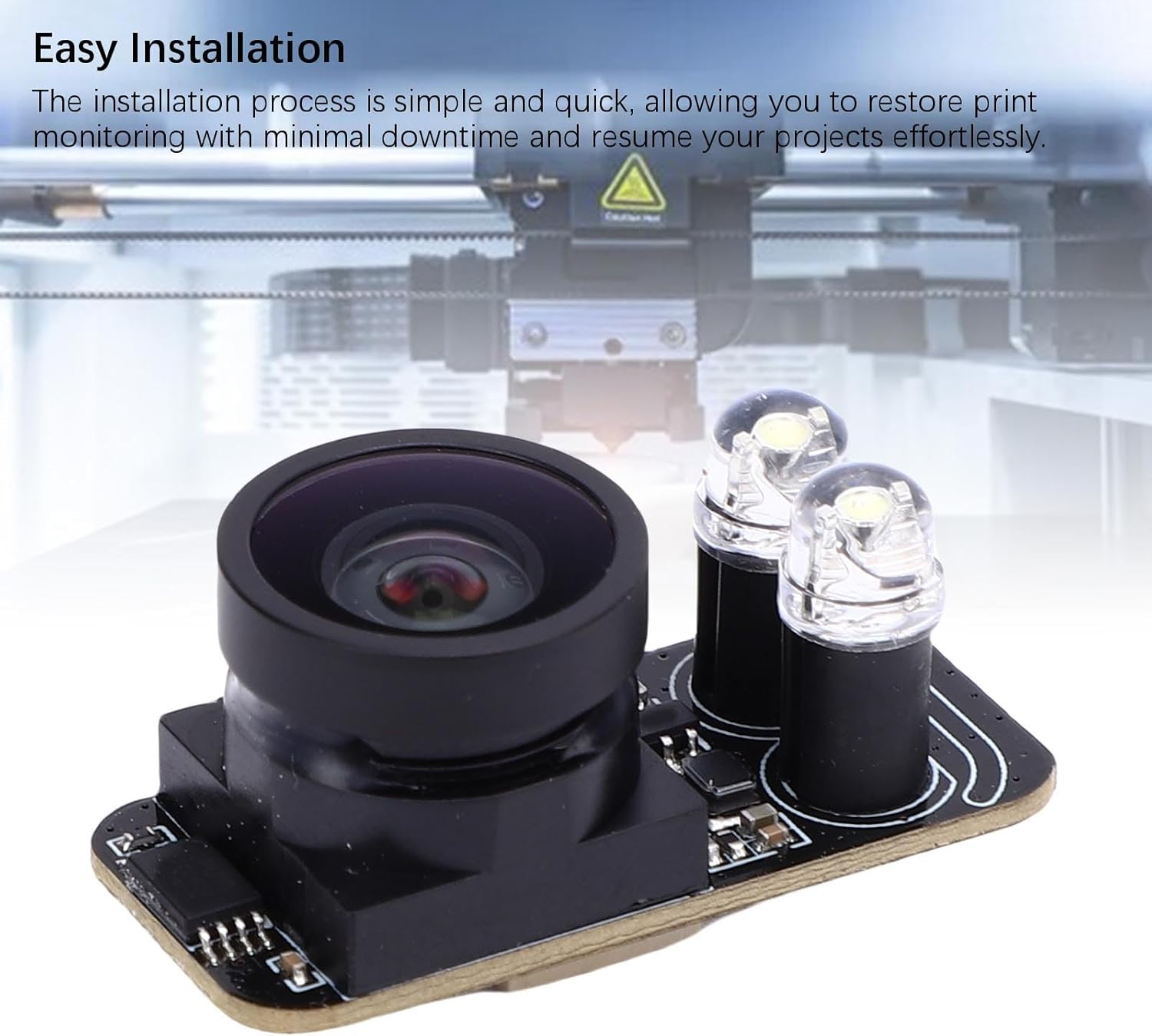 Pomya 3D Printer Camera for Kobra 3, Camera Module Proactive Problem Identification for K3C, K3M, High Resolution image number 4