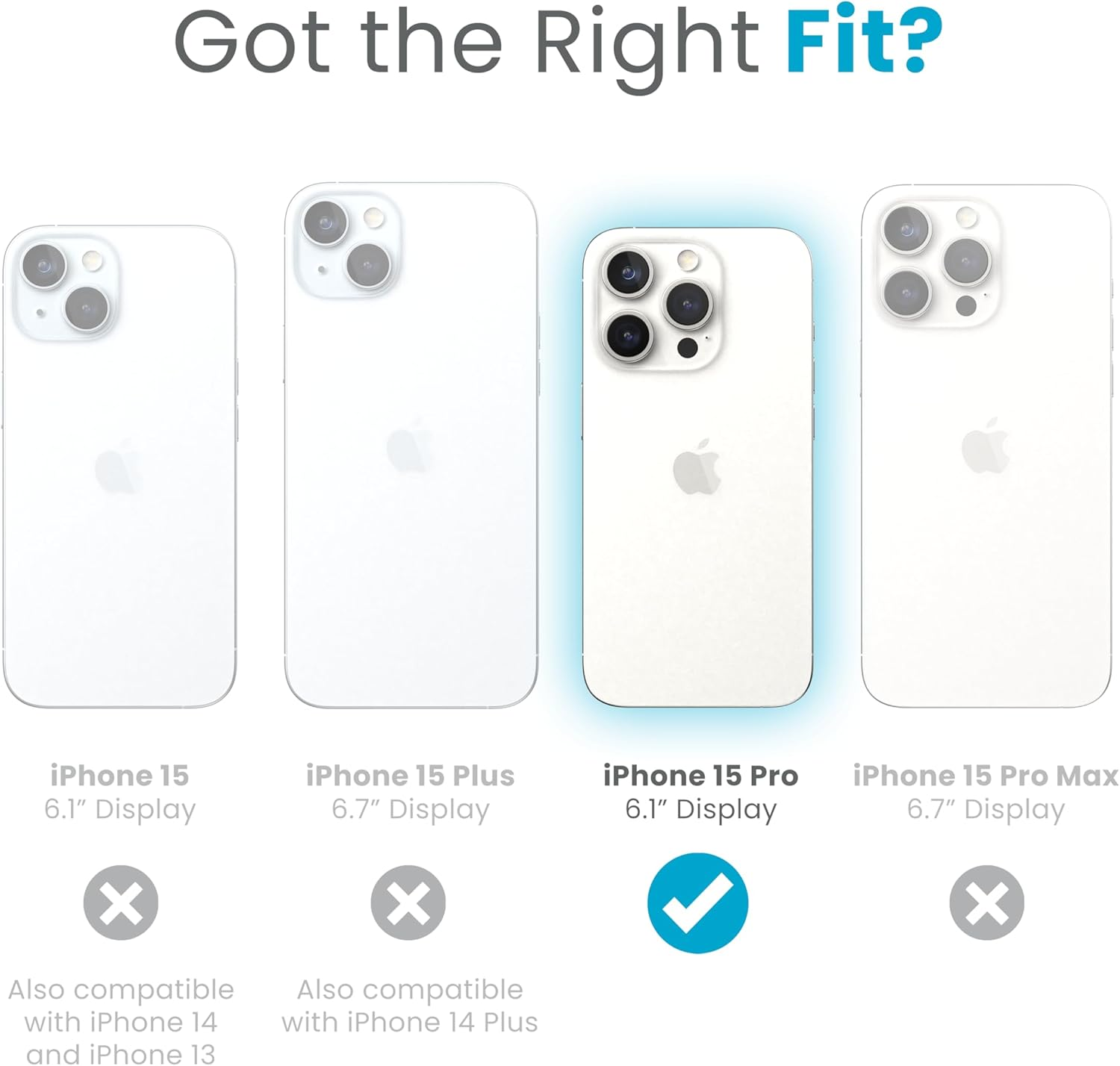 Speck Clear Iphone 15 Pro Case - Drop Protection - Scratch Resistant, Anti-Yellowing, 6.1 Inch Phone Case - Presidio Clear/Clear image number 5