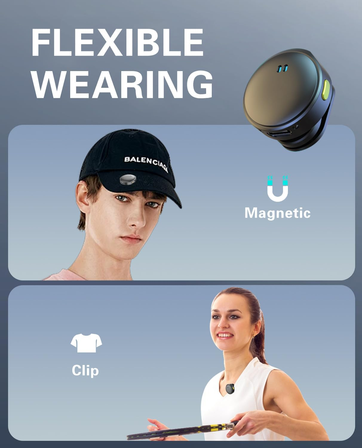 Wireless Lavalier Microphone for Iphone/Android, Mini Lapel Mic with Charging Case, Magnetic Clip, Noise Cancelling, 300FT Range, Condenser Mic for Stream, Vlog, Tiktok and Youtube