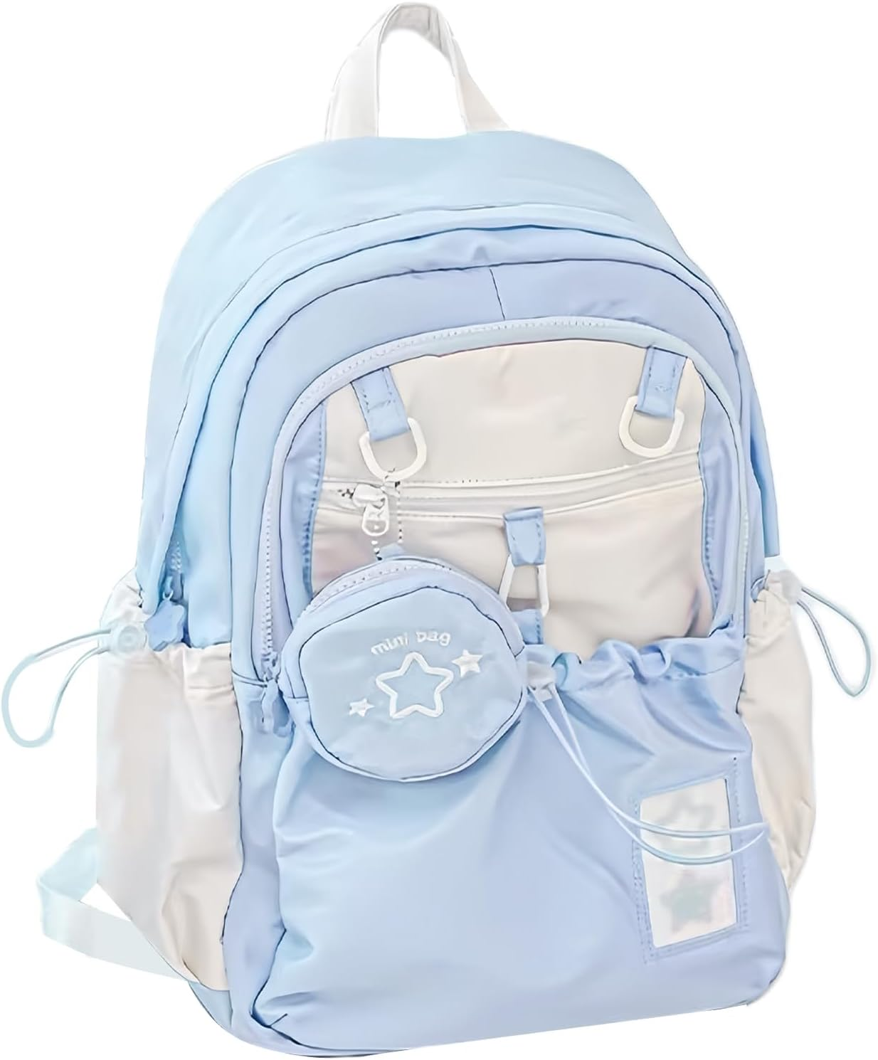 Rronnoy Teen Travel Backpack - Large School Girls Backpack with Drawstring | Student Casual Schoolbag Stylish Daily Bag for Youth Family Teen Adults Friends