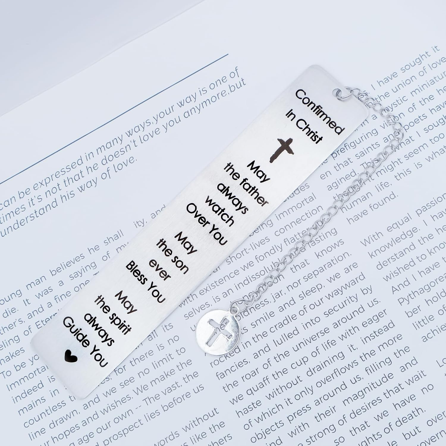 Confirmation Gifts for Teenagers Boys Girls Christian Bible Bookmark Gifts for Women Men Book Lovers Friends Catholic Easter Bookmark Birthday Christmas Baptism First Communion Gift for Daughter Son image number 5