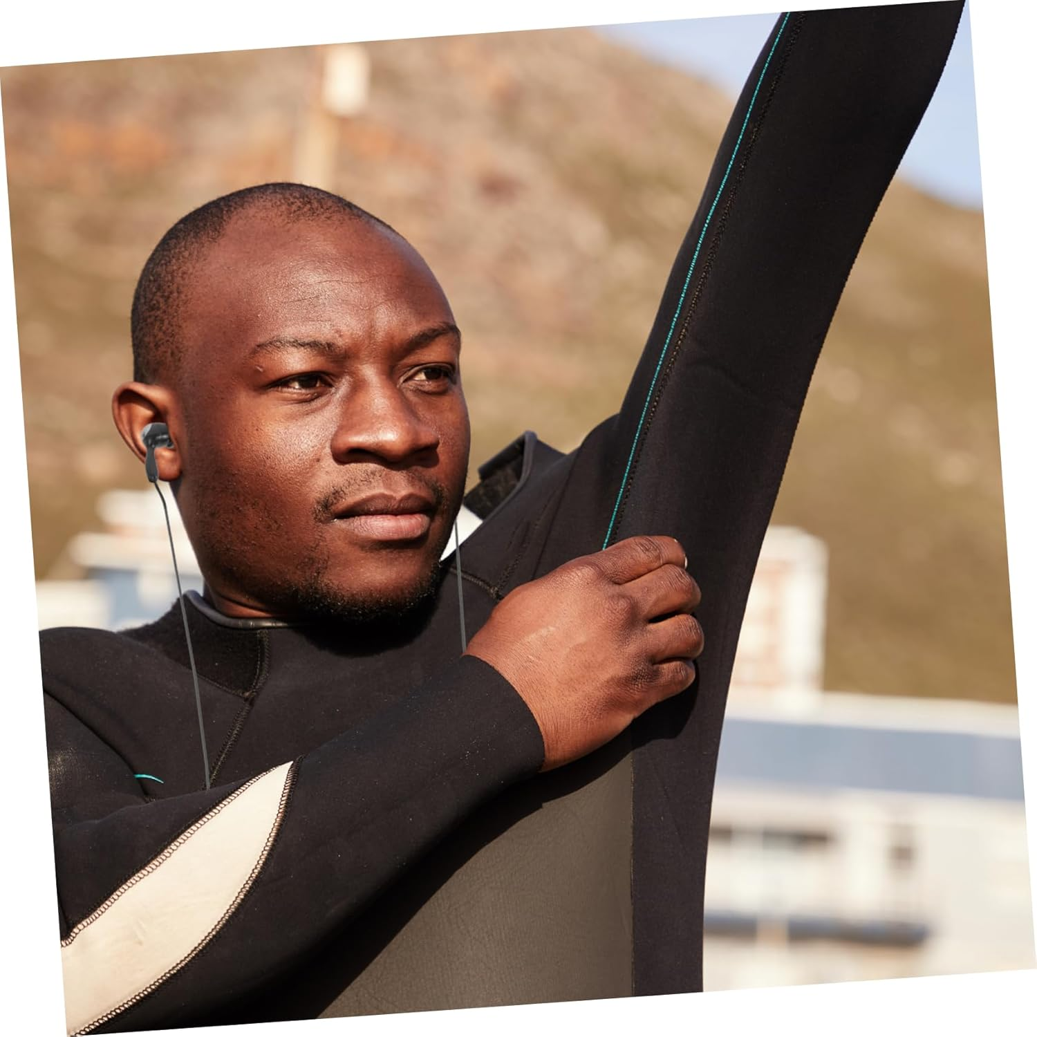 POPETPOP Waterproof Swimming Earphones 2Pcs In-Ear Ear Protection Plugs 3.5Mm Ear Hook Design for Adults Surfing Bathing Underwater Use image number 4