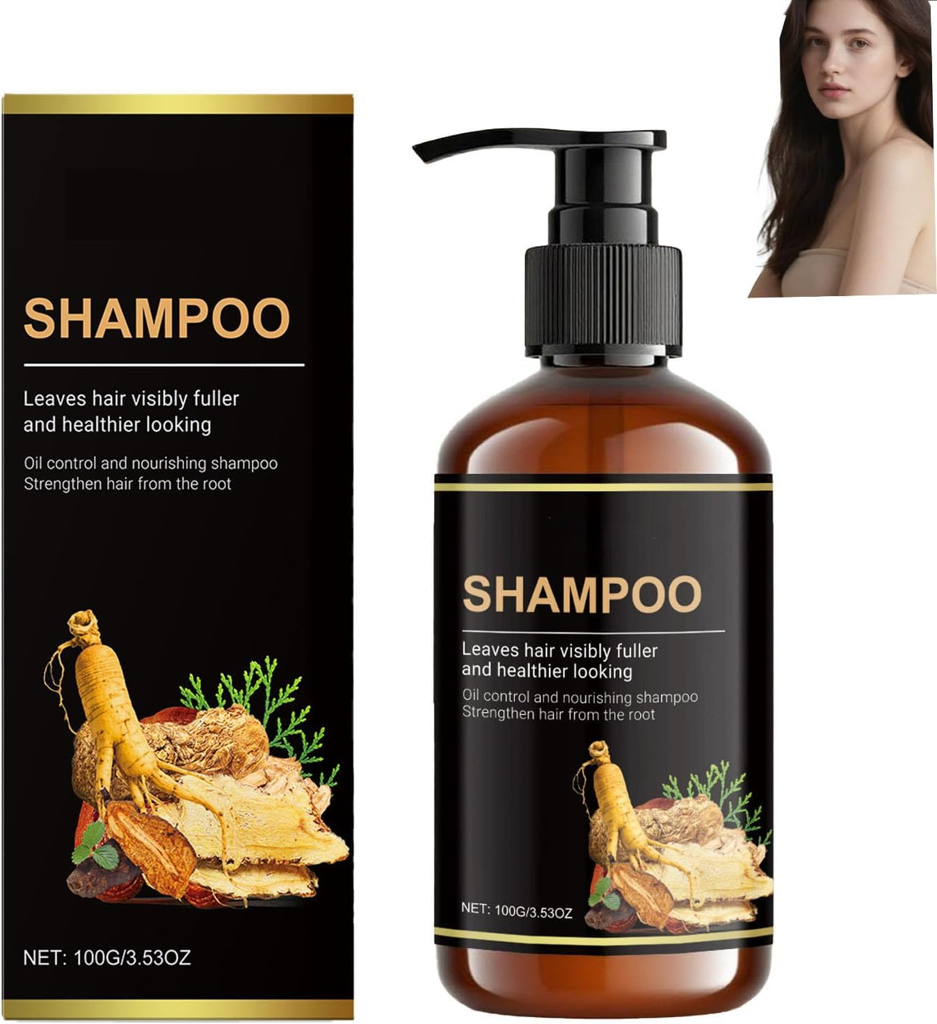 Oil Control Shampoo for Oily Hair & Scalp Care - Deep Cleansing & Moisturizing for Damaged Hair, Anti-Frizz & Repairing for Men and Women (1PCS)