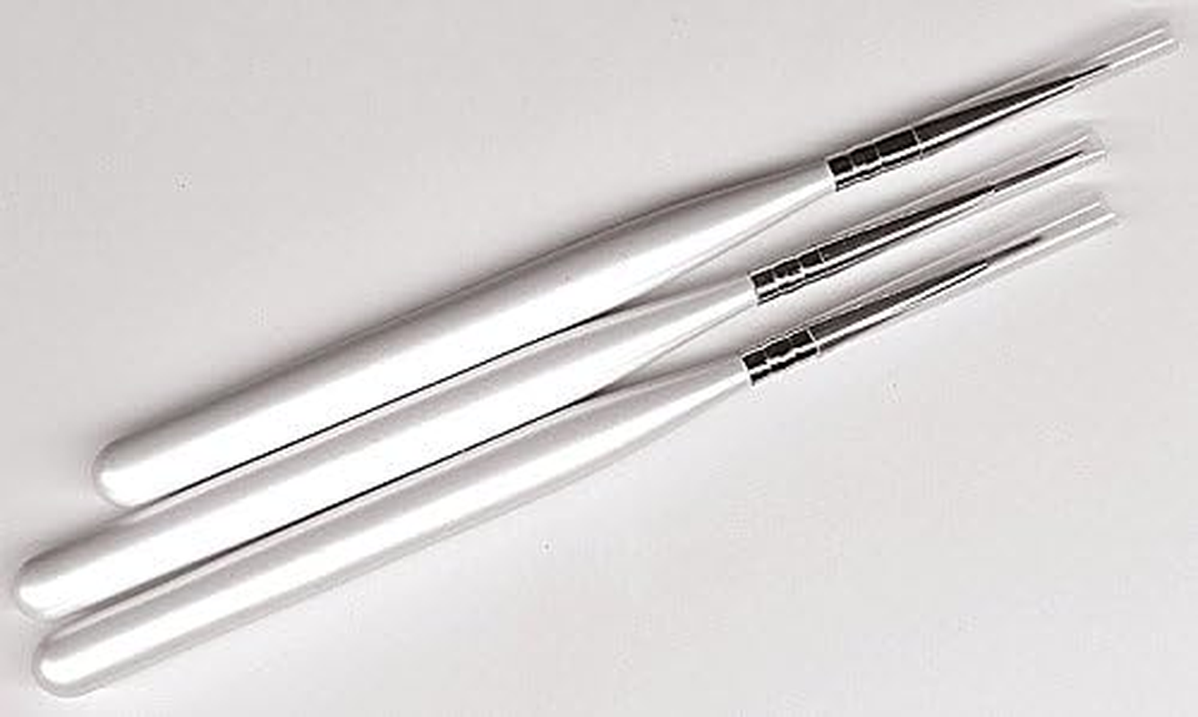 Acrylic Brush Set of 3 Tug Brush Nail Art White CUTE NAILS