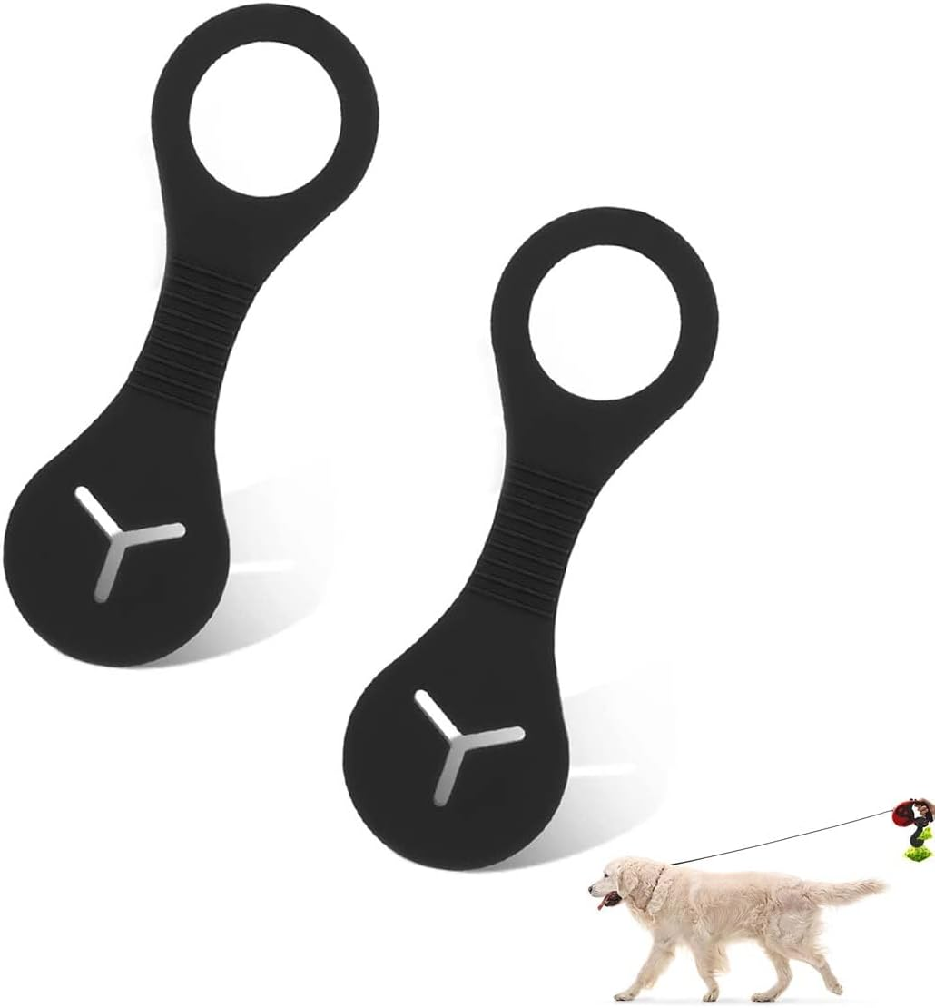 Pack of 2 Silicone Waste Bag Holders for Dog Waste Bags, Black Waste Bag Holder, Hands-Free Waste Bag Holder, Dog Lead Bag Holder image number 4