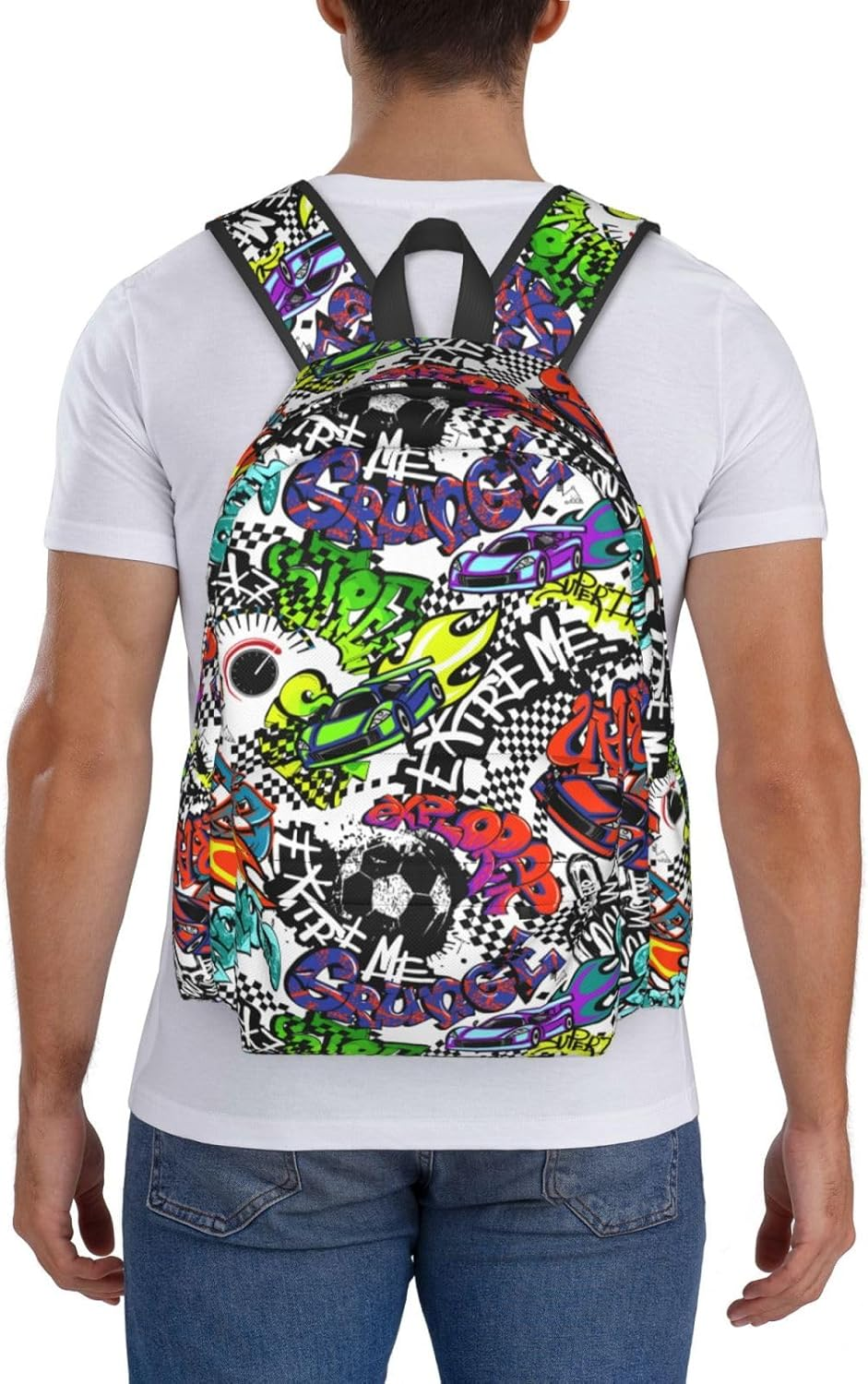 Kids Backpack School Bag Lightweight Bookbag Casual Daypack for Girls Boys Women Men Travel Laptop 16 Inch - Fish image number 7