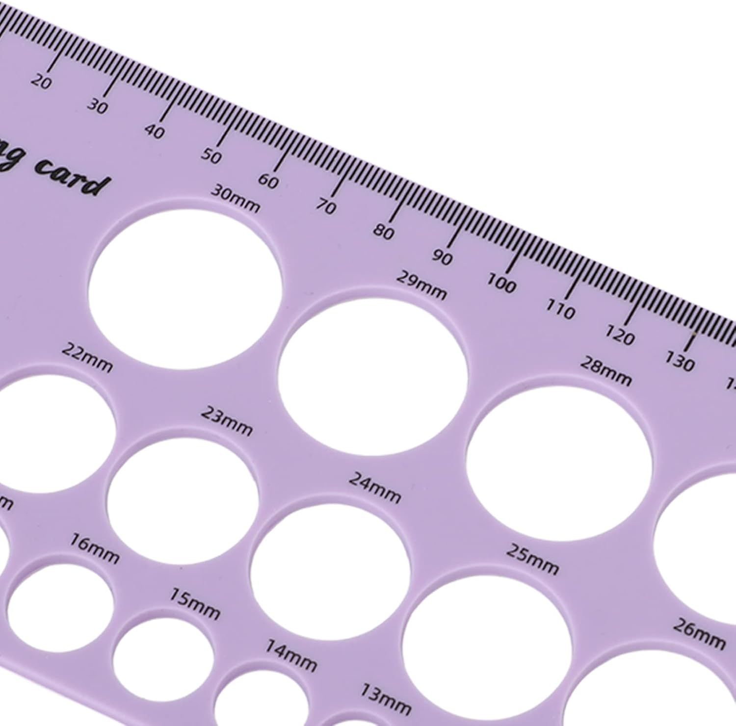 Pomya Flexible Silicone Linzel Ruler Comfortable Breast Flange Measuring Tool for New Mothers Skin-Friendly Soft Silicone Material (Purple) - Blue image number 3