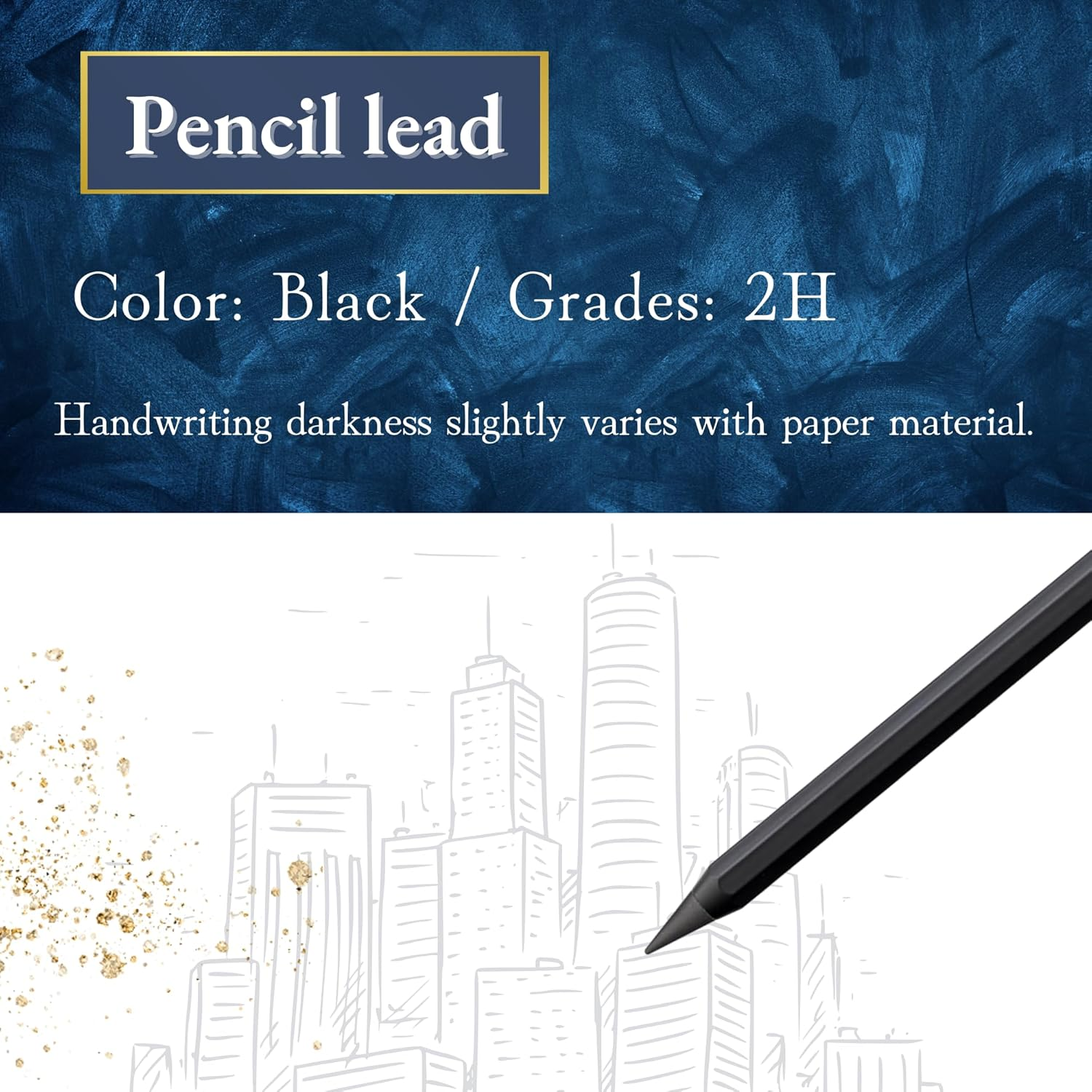 Sun-Star Stationery S4541120 Metal Pencil, Metacil, Black - Navy image number 6