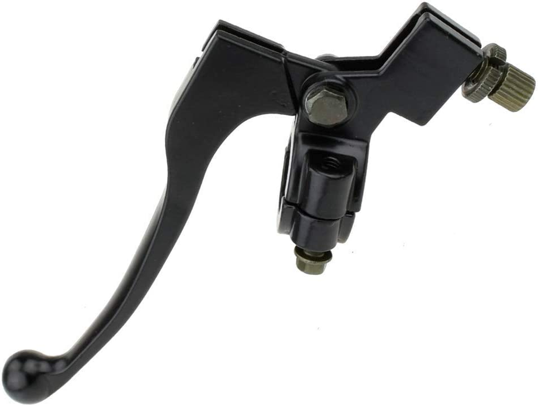 7/8" Universal Motorcycle Black Left Clutch Brake Handle Lever Perch for Honda CRF XR 80 100 CRF80 XR200 SSR 125Cc Coolster Roketa Baja X-Treme Pit Dirt Motor Bike Motocross Parts image number 3