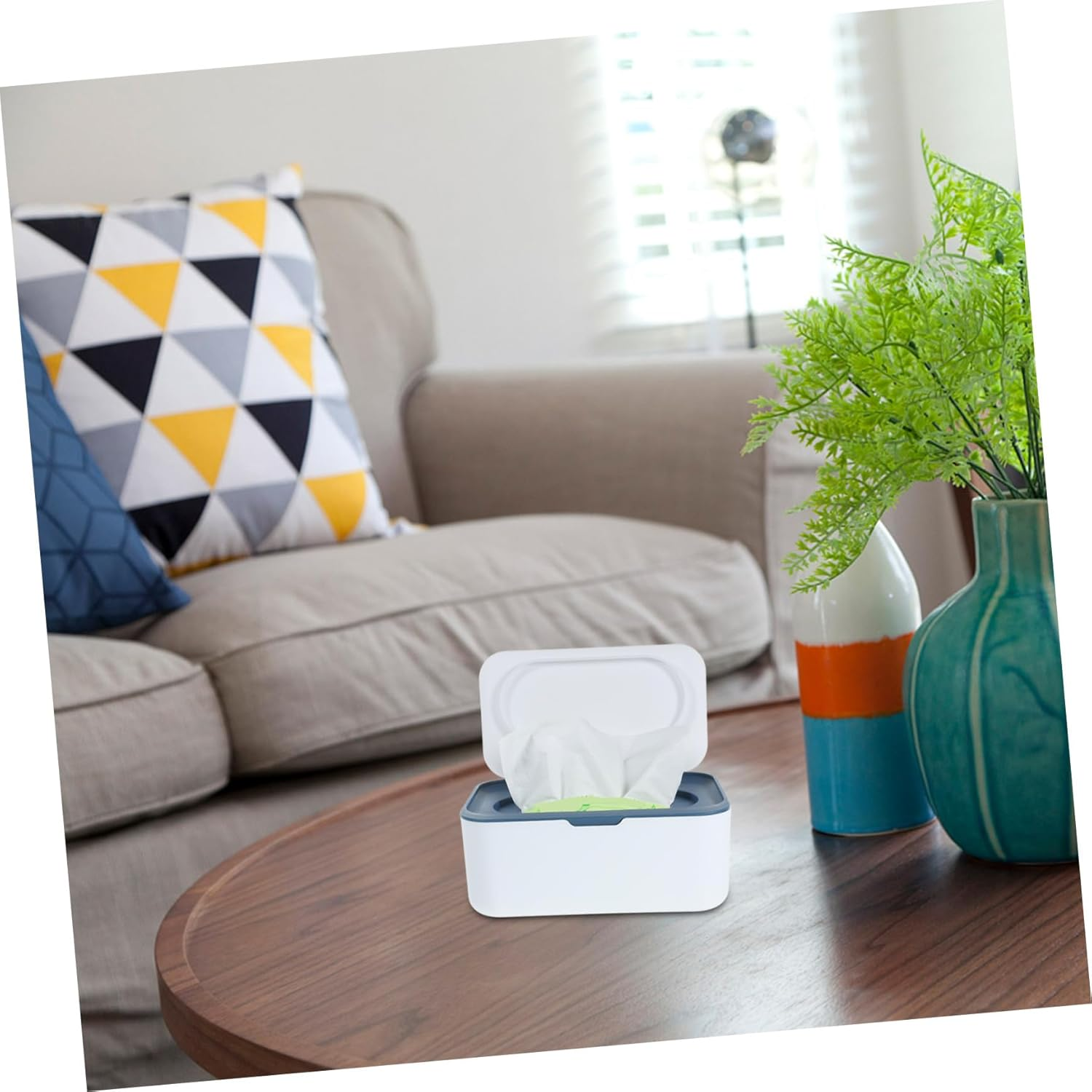 Large Capacity Wipes Box Dispenser Refillable Tissue Holder Waterproof Storage Container for Baby Wipes for Home and Travel image number 6