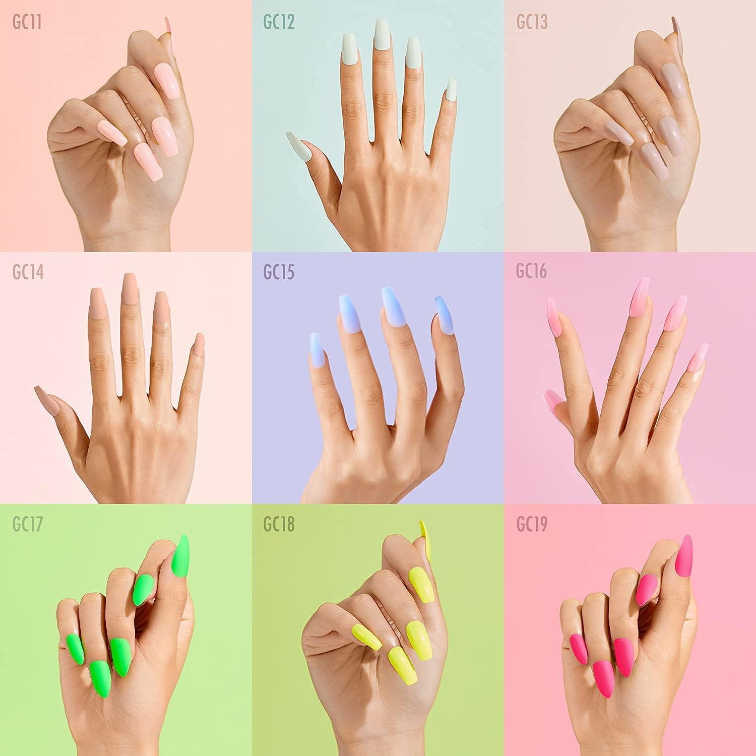 Goldfinger Full Cover Nails Press on 24 Nails Long Length image number 3