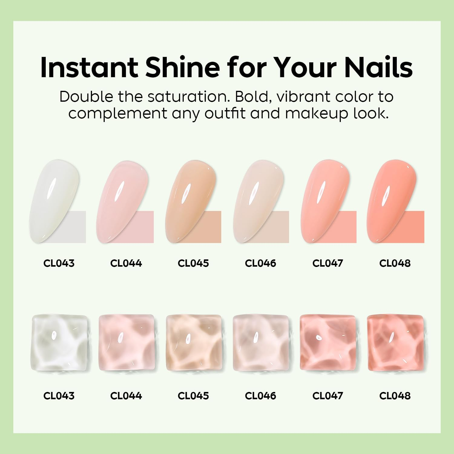 Luxbon 5 in 1 Rubber Base Colour Gel Nail Polish Set, 6 Colours Apex Building Self-Leveling Nude Gel Polish Pink Peach Nail Polish Neutral Sheer for Nails UV LED Soak off Gifts for Women Kit 008 - Lb6006 image number 7