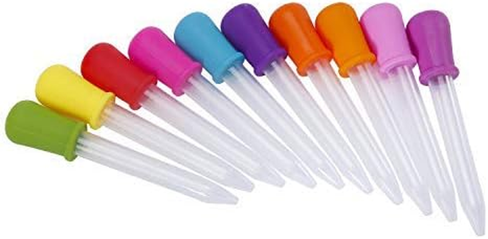 10 Pieces 5ML Pipettes Silicone and Plastic Dropper Pipettes Liquid Droppers for Candy Sweet Gummy Mold image number 4