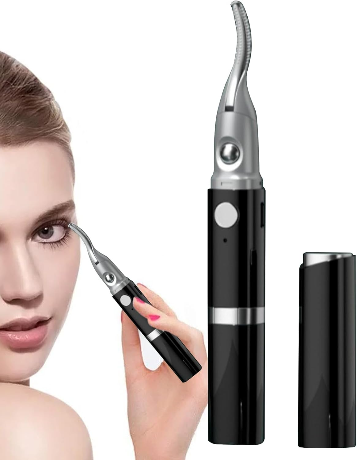 Heated Lash Curler - Rechargeable Electric Eyelash Curler,Usb Rechargeable Long Lasting Portable Tool for Women Beauty Friends Home Travel image number 2