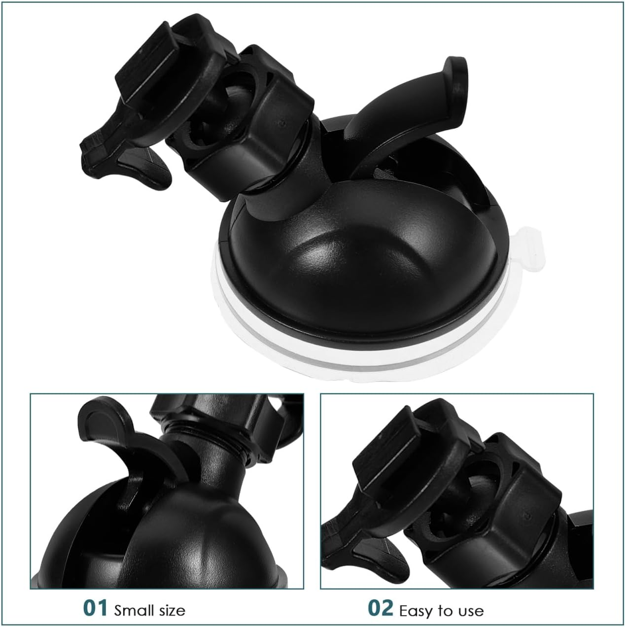 ULTECHNOVO Recorder Stand Car Mount Car Dash Camera Suction Mount Suction Cup Mount for Dash Cam Dash Camera Mount Holder Mini Suction Cup Mount Dash Camera Suction Cup Mount Plastic image number 3