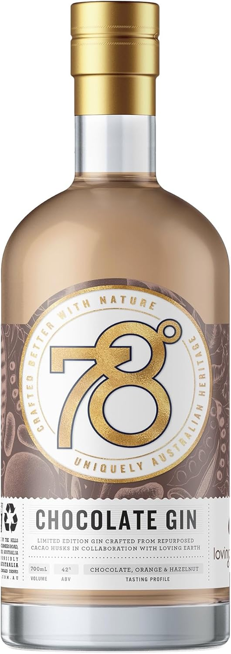 78 Degrees Chocolate Gin 700Ml
