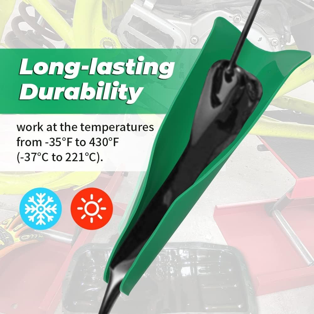 Upgrade Flexible Draining Tool Oil Funnel 100% Silicone Foldable Drainage Oil Guide Tool General Purpose Funnel Free Oil Filter Extended for Discharging Oil from Cars, Trucks, Motorcycles image number 5