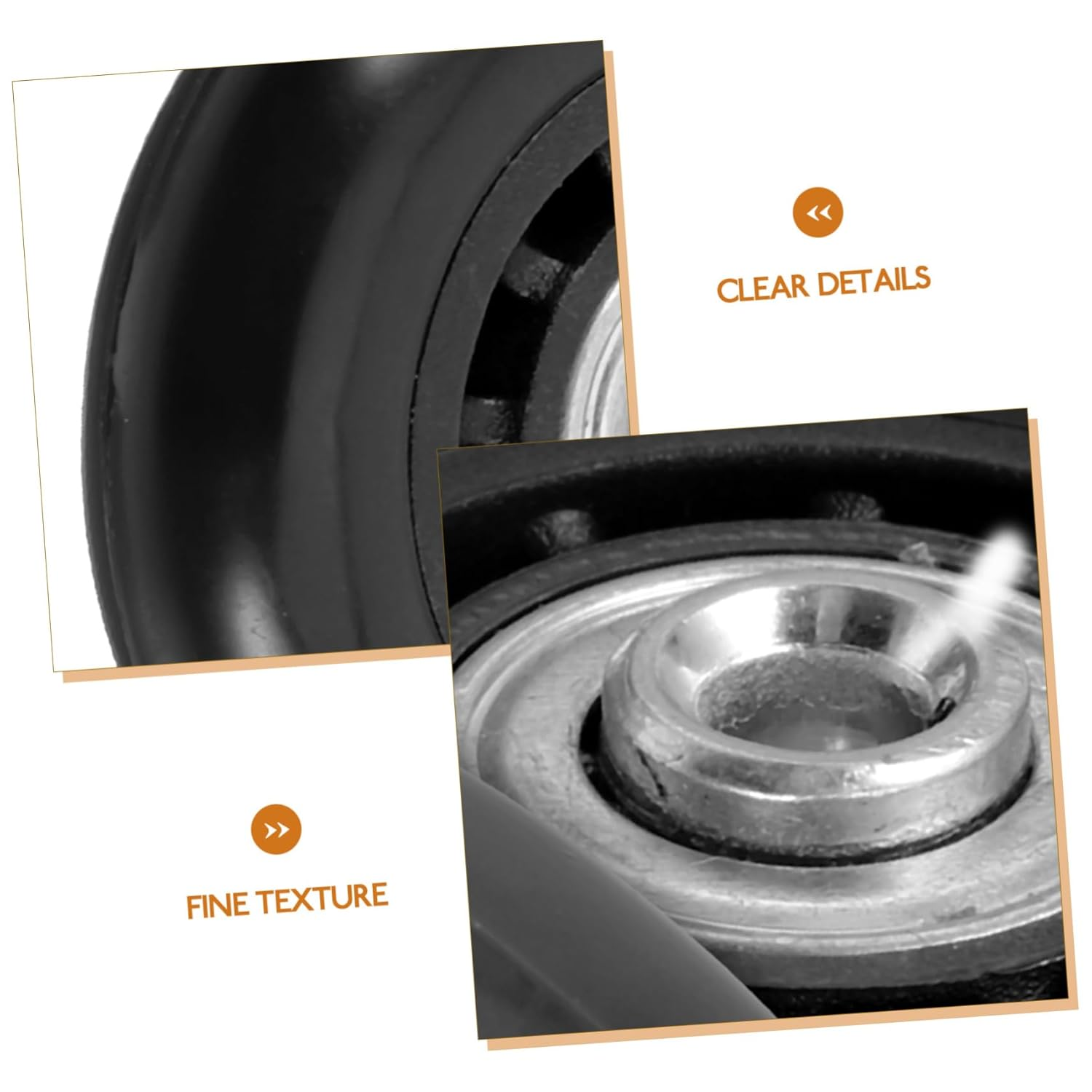 ULTECHNOVO 2Pcs Luggage Wheels Replacement Kit Metal Bearing Swivel Caster 60X23Mm Universal Suitcase Travel Wheel Repair Accessories image number 5