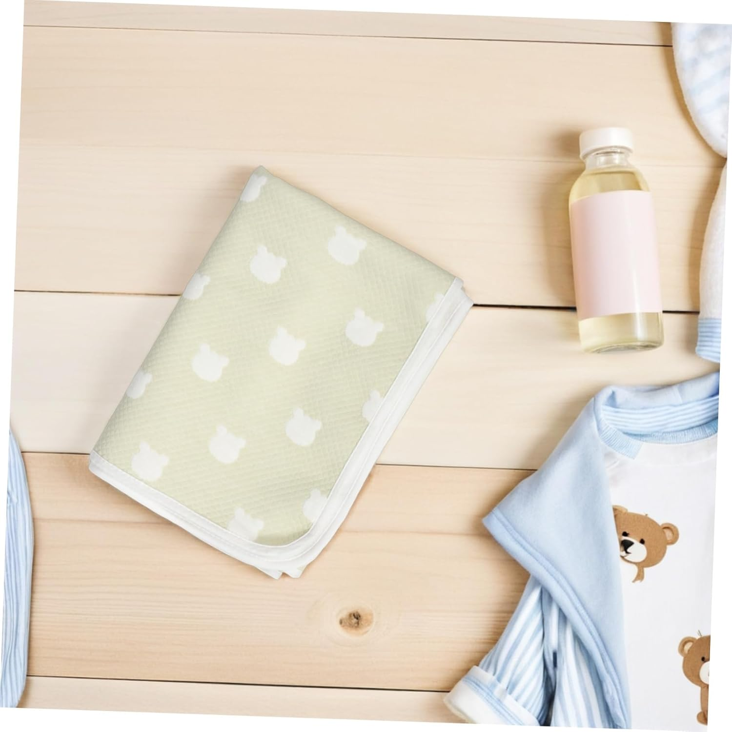 Ibasenice Super Absorbent Diaper Changing Pad Washable Reusable Cotton Pad Breathable Design for Bedwetting Incontinence image number 1