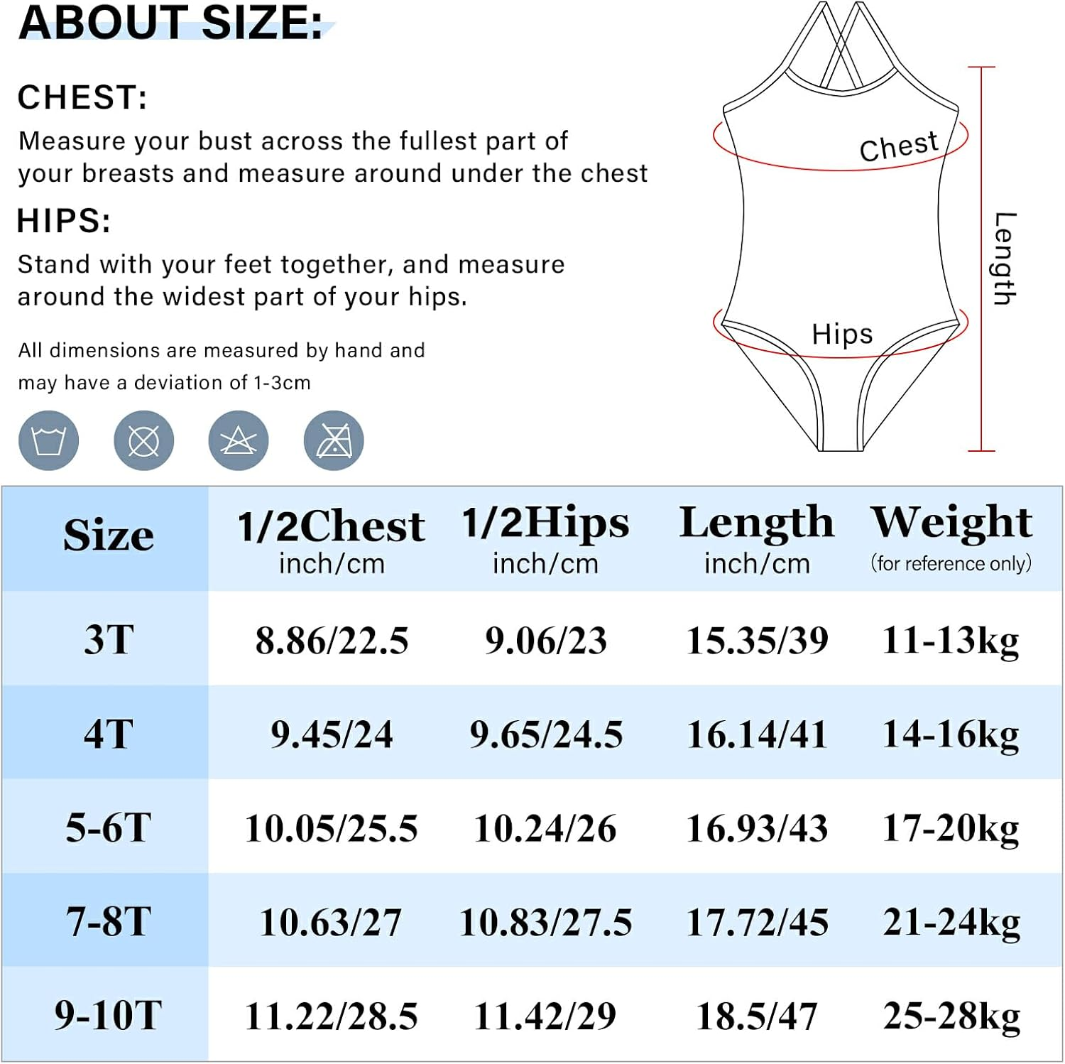 RPLIFE Dinosaurs Design Girls Swim Suit with Adjustable Shoulder Strap, Beach Swim Suits Kids, 3-10 image number 5