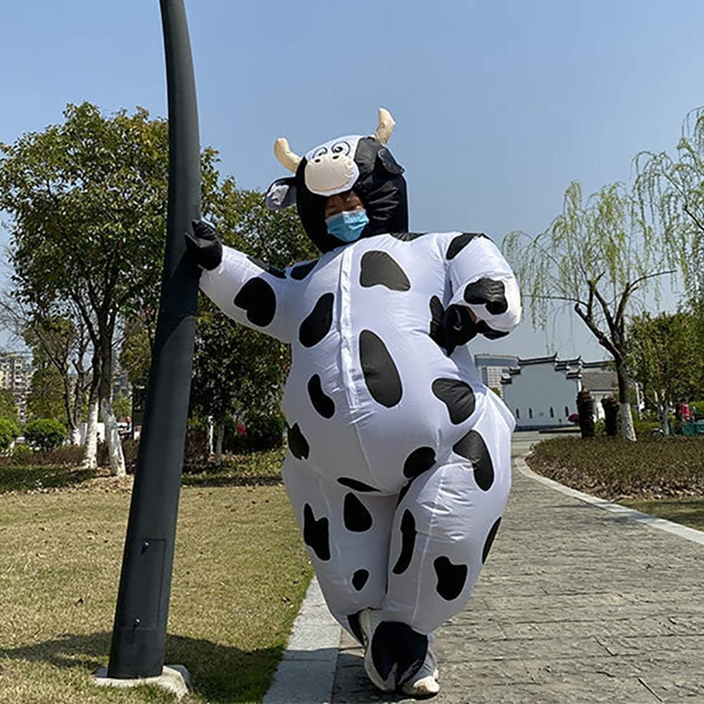 LUVSHINE Inflatable Costume Adult Fancy Dress for Halloween, Christmas, Party, Birthday, Gifts (Cow Costume) image number 1