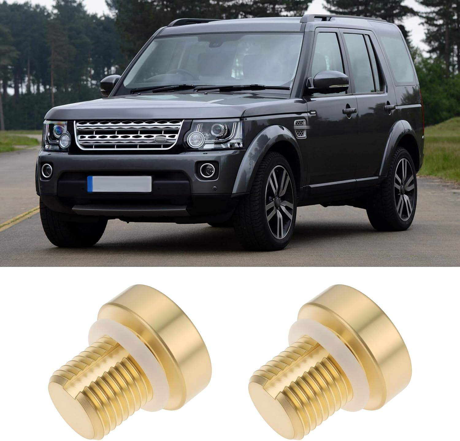 LT Easiyl 2PCS Brass Coolant Radiator Bleed Screw LR150067 LR034624 Compatible with Land Rover 20102013 image number 1
