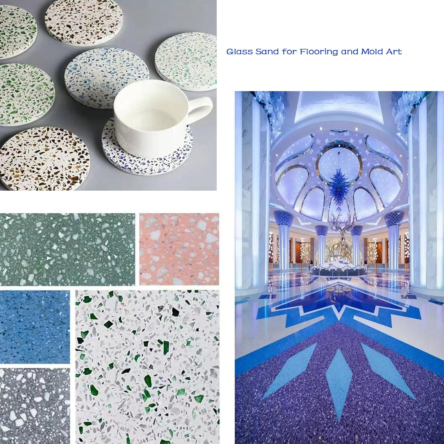 Bairdish Mirror Broken Glass Pieces Glitter Sprinkles 2-4Mm Glass Grains Colorful Irregular Blunt for Nail Arts Craft DIY Mobile Fish Tank Filler Jewelry Phone Case Making (100G) image number 6