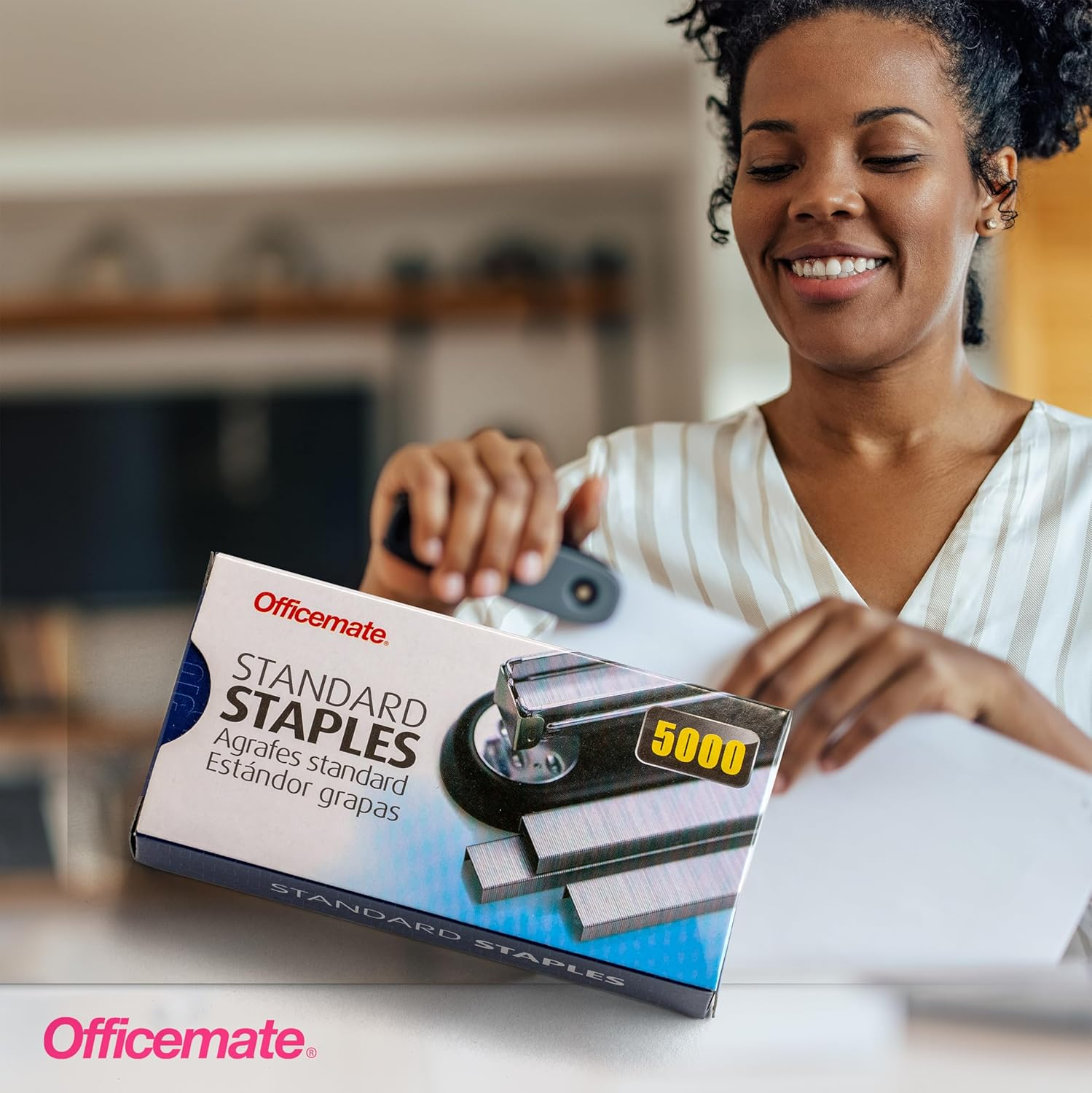 Officemate Standard Staples, 5 Boxes General Purpose Staple (91925) (Pack of 2) image number 4