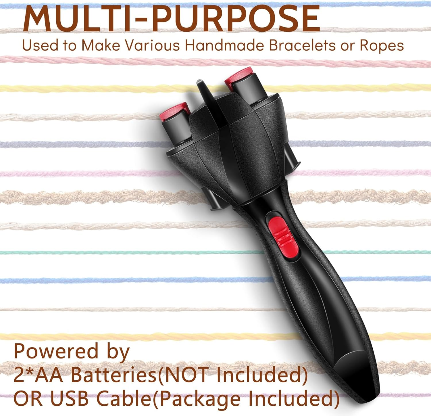 Gisafai Automatic Hair Braider and Twister - Electric Auto Braiding and Styling Tool, French Dreadlock Braid Maker for Women'S and Girls' Hairstyles (Battery Operated) image number 5