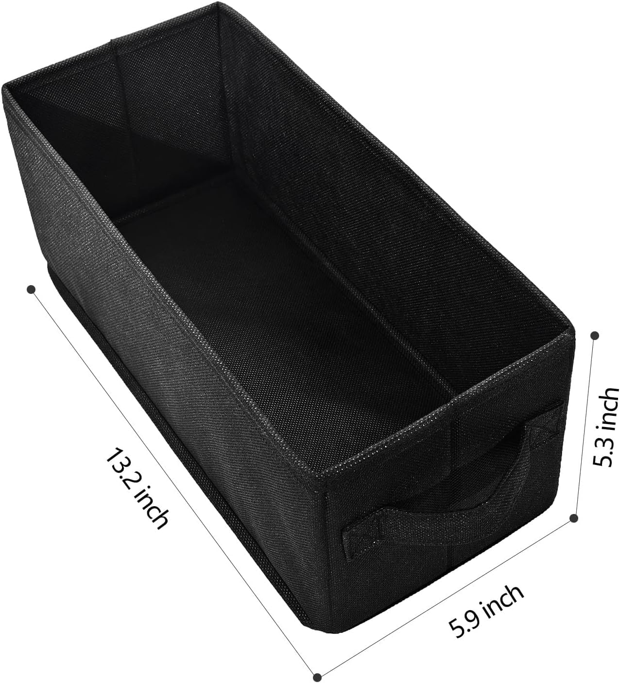 UENTIP CD Storage Boxes - Pack of 4 CD Case Storage - 13.2" X 5.9" X 5.3", Holds 30 Full Cds, 60 Slim Cds, 165 Discs in Sleeves - Black (4 Pack)