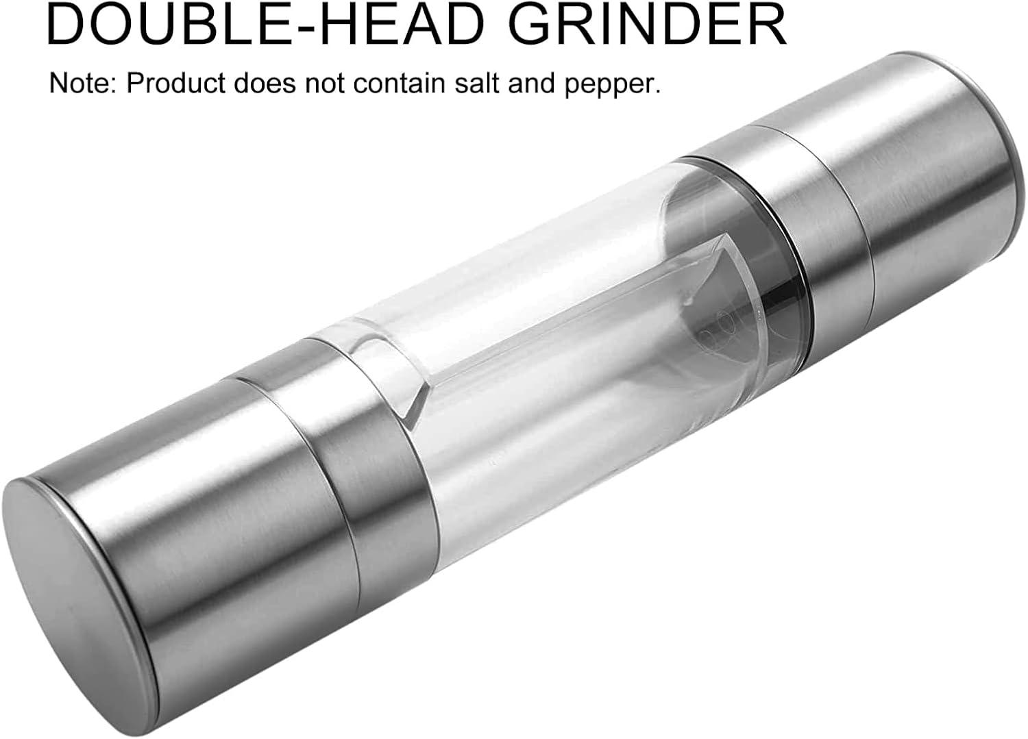 Salt and Pepper Grinder 2 in 1 - Two-Way Salt and Pepper Mill with Adjustable Coarseness - Coffee Grinder for Home and Outdoor Coarse and Fine Manual Grinders image number 4