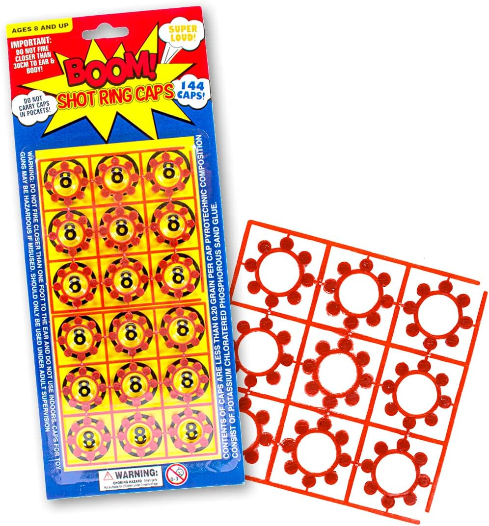 Party Central Shot Cap Ring 144-Piece Set for Toy