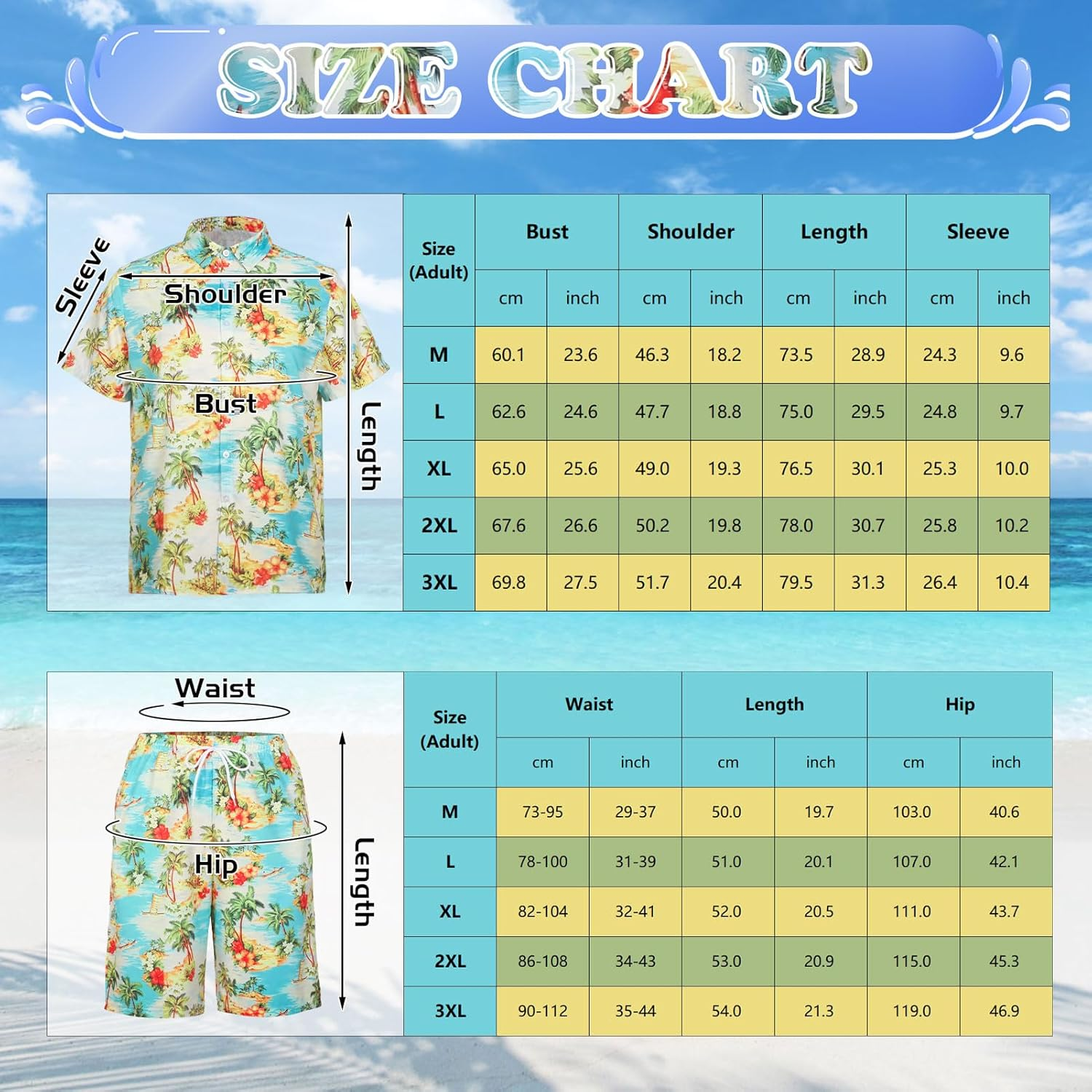 80S 90S Hawaiian Shirt for Men, 80S 90S Costume Set Men for Carnival Summer Party Outfits image number 1