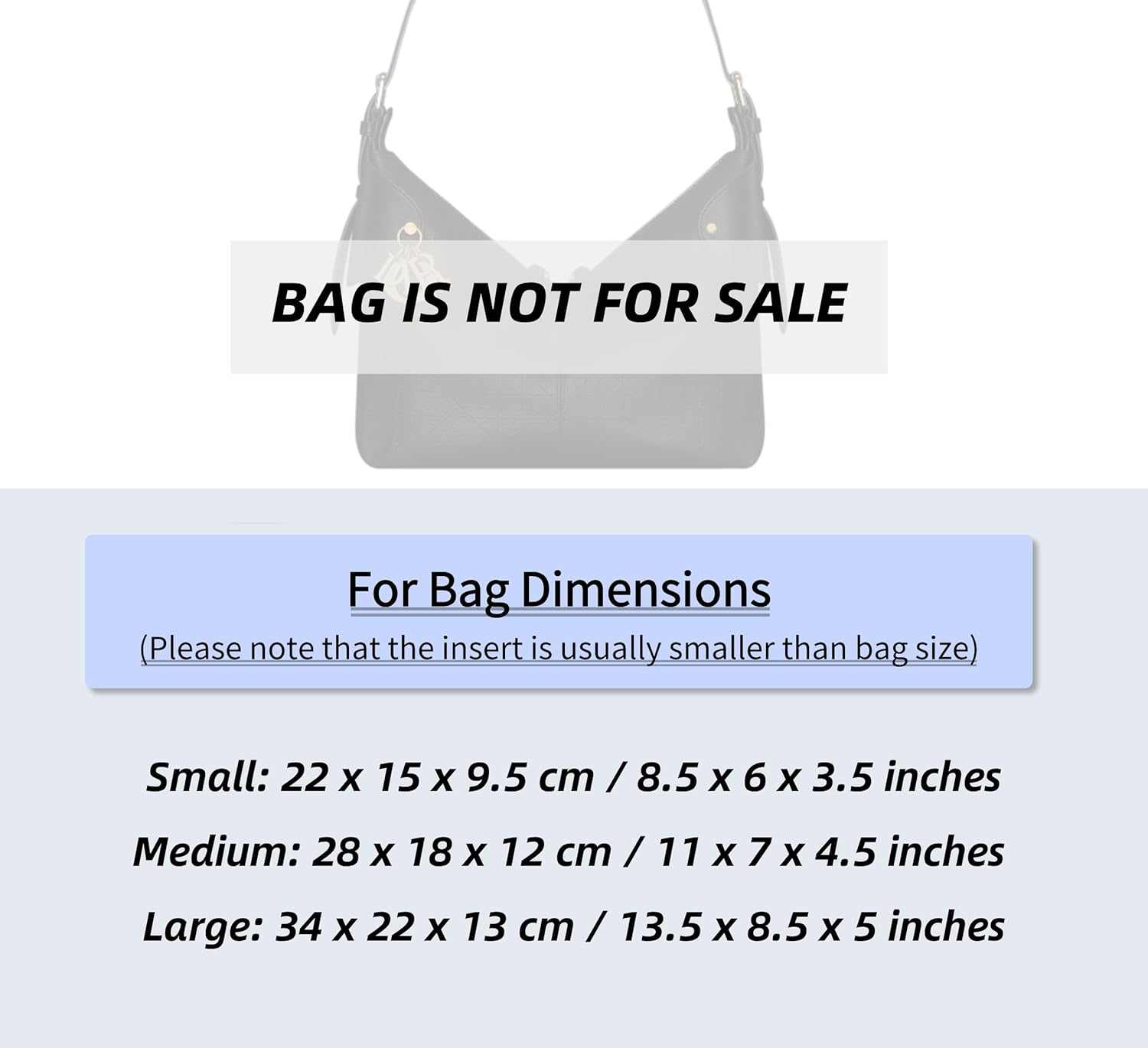 Xoppia Bag Organizer Compatible with Dior Small Voyage Bag. Felt Insert Liner for Women Tote Handbag.(Style B, Brown) image number 1