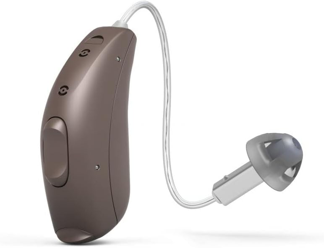 Hearing Aid Domes Smoky Gray Tips Ear Pieces Comfortable for Open Fit BTE Sound Amplifier PSAP Kit Invisible, except for RIC (M * 10)