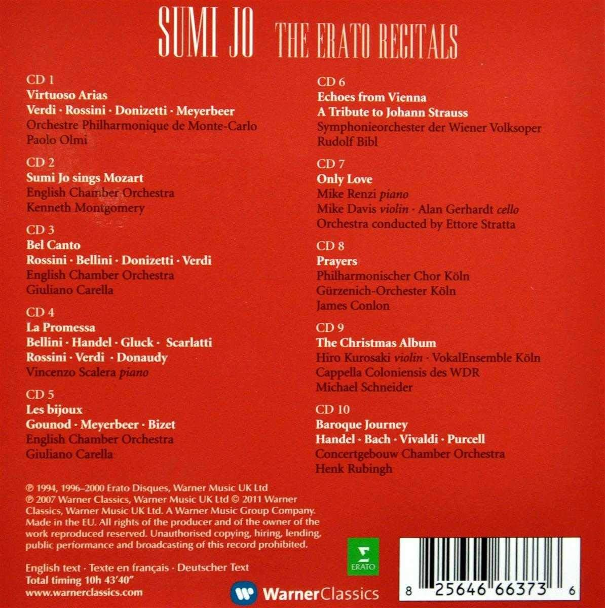 Sumi Jo Erato Recordings 10Cd Box image number 1