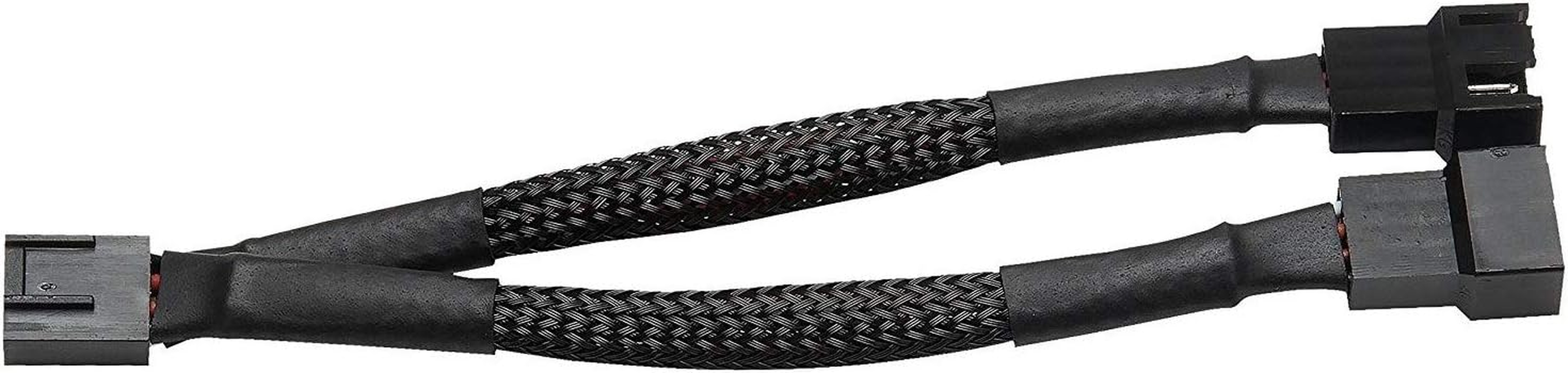 Easycargo Case Fan Splitter Cable, PWM Cable Splitter Duplicator, Case Fan Power Duplicator Converter, Dual Case Fan Power Adapter, Case Fan Y Cable Black 12-Inch 1-Pack image number 5