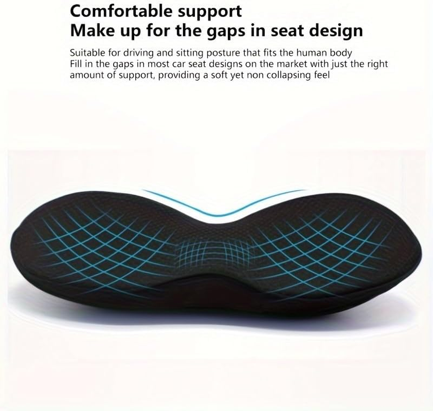 Wedge Car Seat Cushion: Memory Foam Truck Seat Cushion for Car Seat Driver - Sciatica and Back Pain Relief - Enhancing Driving Comfort (Cushion-2) image number 3
