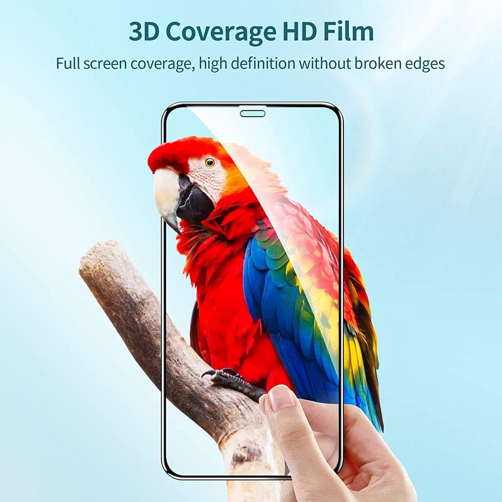 2 Pack Full-Coverage Screen Protector, JR Joyreap Tempered Glass Film High Definition 9H Hardness Shockproof Anti-Scratch Case Friendly for Iphone X 11 12 13 (For Iphone XS) image number 6