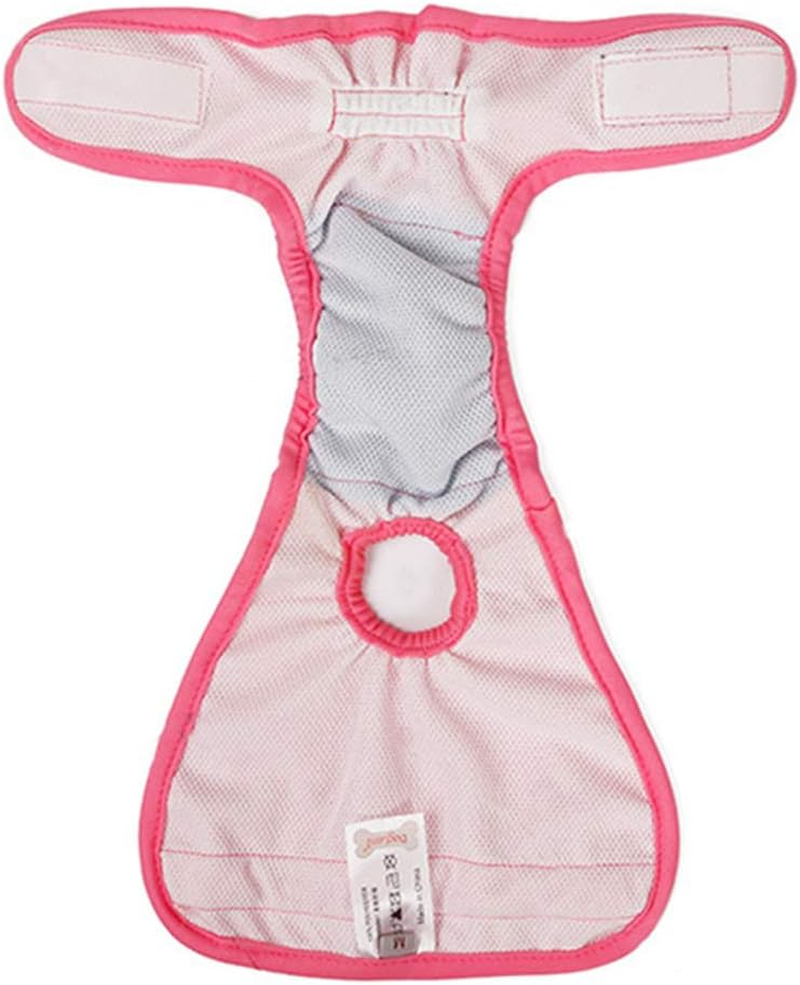 New Female Sanitary Dog Nappy Underpants Diaper Pants Pink M L XL (Large) image number 5