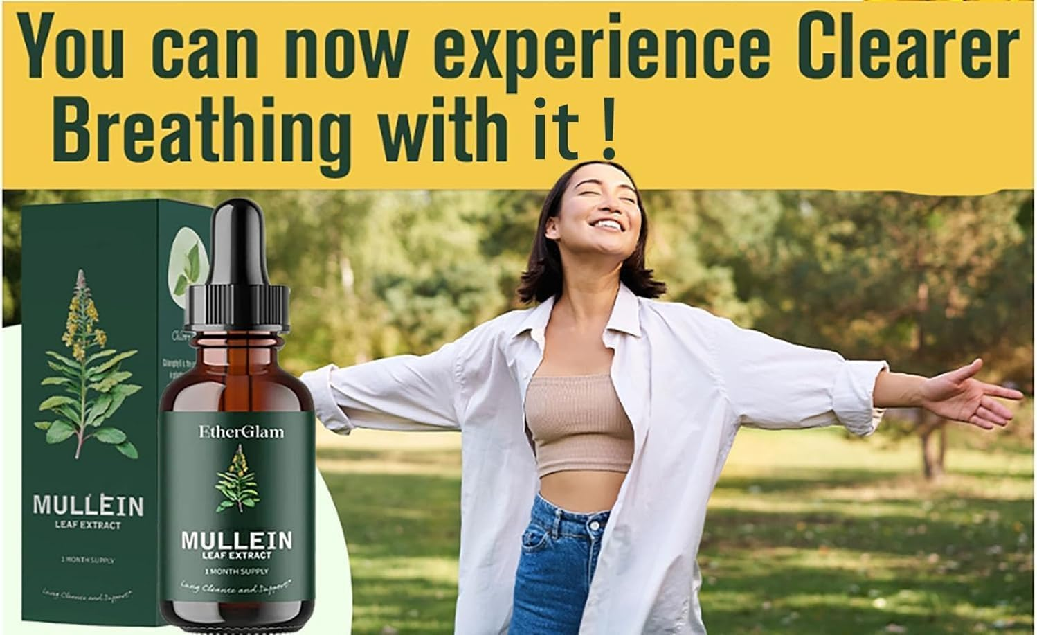 Mullein Leaf Extract,Mullein Chlorophyll,Mullein Extract,Mullein Leaf Liquid Extract, Super Concentrated Mullein Leaf Liquid Extract, Improve Lungs,2Pcs image number 3