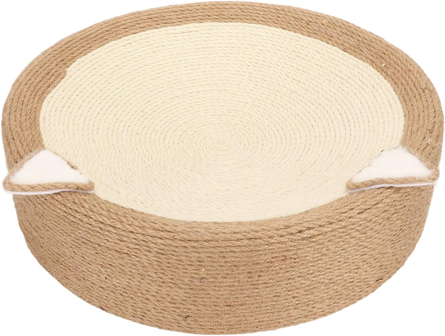 Cat Scratchpad Nest, Reusable Multifunctional round Cat Scratcher Cardboard, Cat Scratcher Cat Scratching Post Corrugated Lounge Couch Nest for Cats image number 4