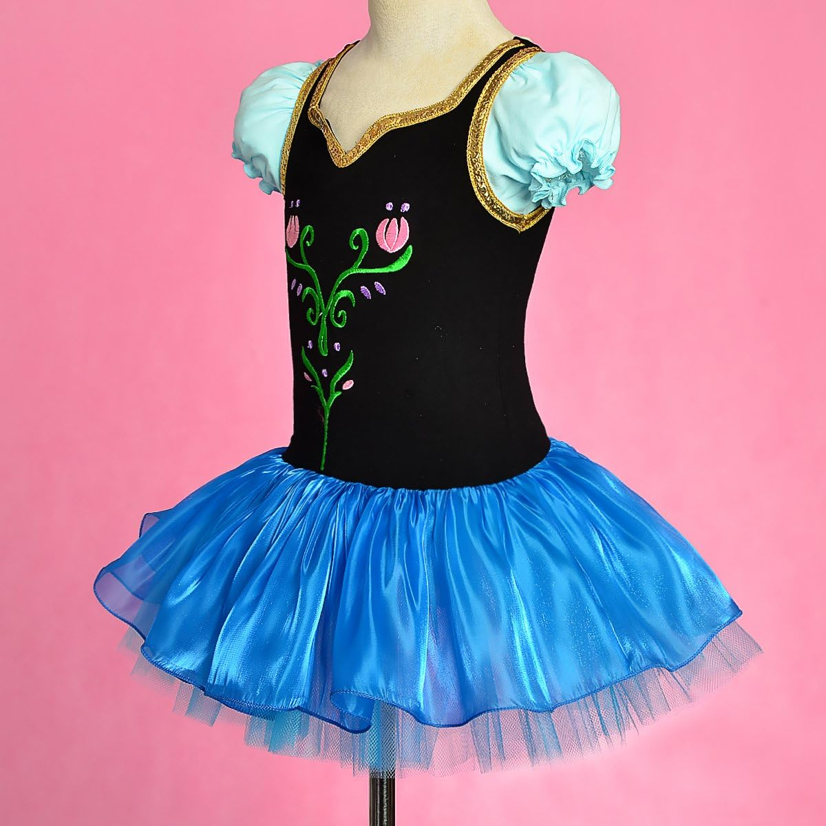 Dressy Daisy Ice Princess Ballet Tutu Dress for Toddler & Little Girls Ballerina Dance Costume Outfit Dancewear Size 2 to 7 Blue 059 image number 2