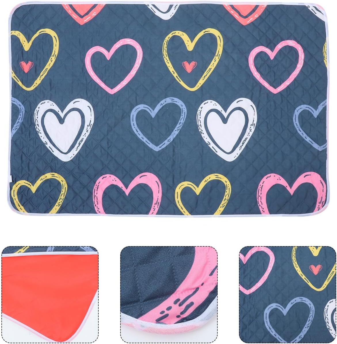 Healeved Large Reusable Bed Pad Thickened Protector for Boy Girl Adults Elderly Washable Comfortable Barrier against Bed Wetting image number 4