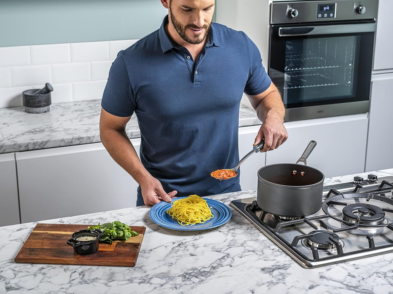 Ninja Foodi Zerostick Saucepan with Lid, 20 Cm Diameter, Black image number 6