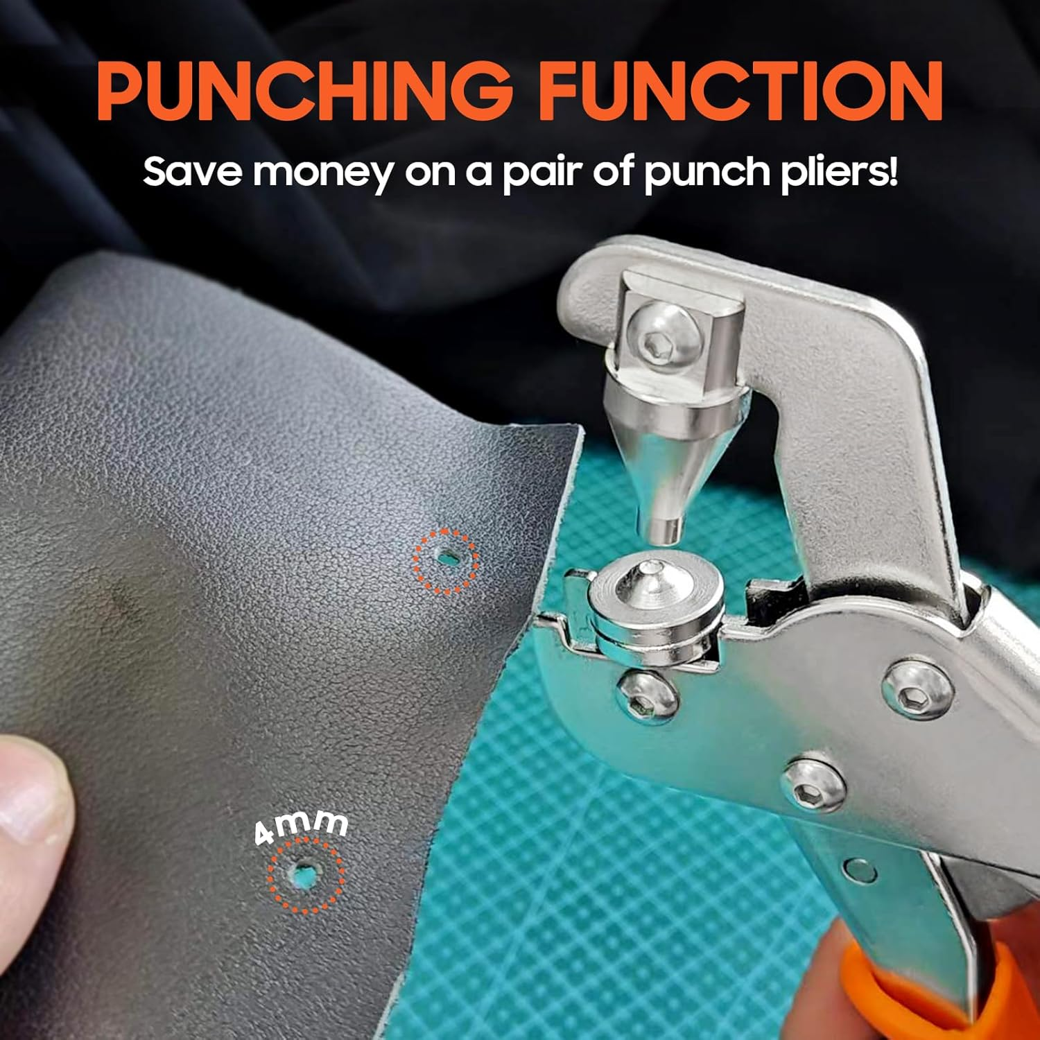 Snap Fastener Tool, Snap Kit with Tool, Canvas Snap Tool with 220 Pcs Boat Cover Snaps, Repair and Replace Snaps DIY Leather, Sewing, Tarps, Fabric image number 3