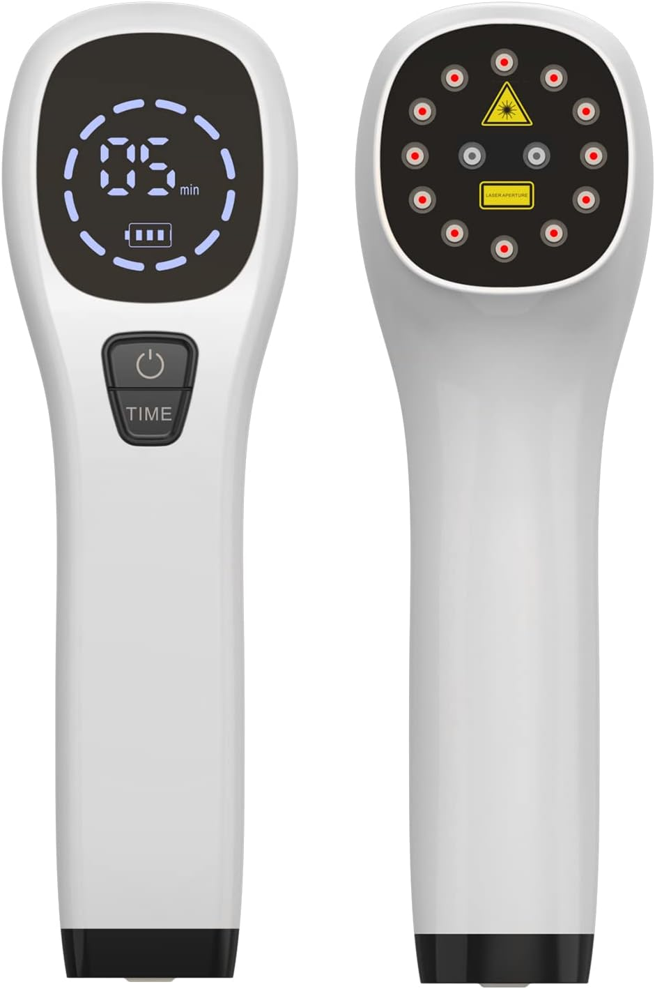 Handheld Red Light Therapy Device,Portable Cold aser Therapy Wand Machine,With 12 * 650Nm & 2 * 808Nm,Anti-Aging - Skin Tightening,Infrared ight Therapy for Dogs,Cats & Horses (White) image number 3