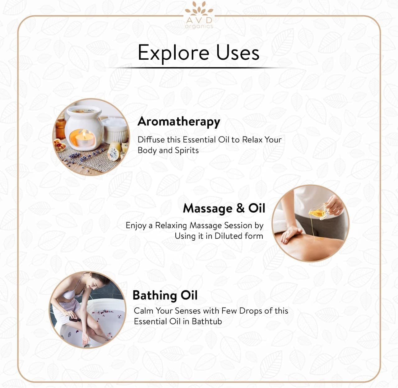 AVD Organics Vanilla Essential Oil 30Ml| Premium Quality Therapeutic Grade for Aromatherapy Diffuser, Humidifier, Relaxation, Sleep, Perfect Gifts | 1 Fl. Oz image number 5